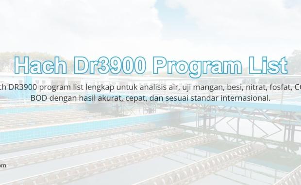 Hach Dr3900 Program List